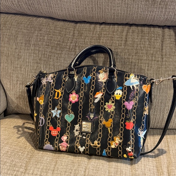 Dooney & Bourke Handbags - Dooney & Bourke Disney 11 x 13 character satchel with detachable strap black